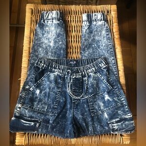 WAX JEAN CARGO DENIM JOGGERS 💙